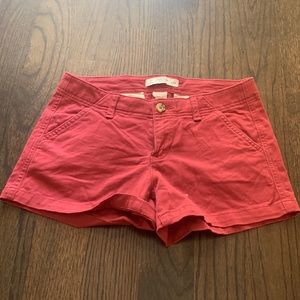 Women's red shorts